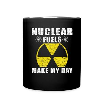 Nuclear Power - Proud Nuclear Engineer - Full Colour Mug - black - Front