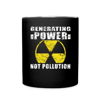 Nuclear Power - Proud Nuclear Engineer - Full Colour Mug - black - Front