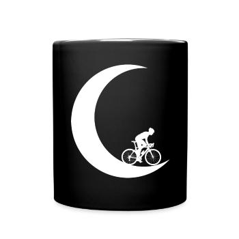 Croissant de Lune - Homme Cyclisme - - Mug uni - noir - Devant
