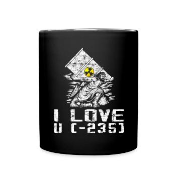 Kernkraft - Stolzer Nuklearingenieur - Tasse einfarbig - Schwarz - Vorne