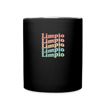 Vintage 70s Hippie Paraguay City - Retro Limpio - Full Colour Mug - black - Front