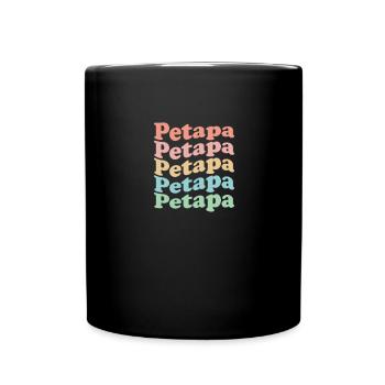 Vintage 70s Hippie Guatemala City - Retro Petapa - Full Colour Mug - black - Front