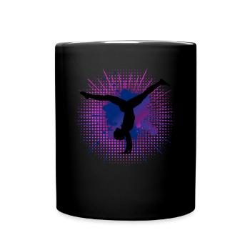 Turnerin Rhythmische Sportgymnastik RSG - Tasse einfarbig - Schwarz - Vorne