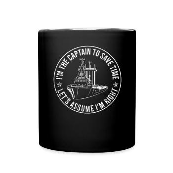 Schlepper Schleppboot Tug Life - Mug uni - noir - Devant