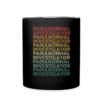 Geisterjagd Paranormal Investigator - Tasse einfarbig - Schwarz - Vorne
