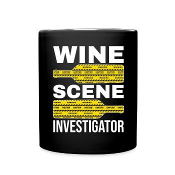 Wine Scene Investigator True Crime Wine Drinker - Mug uni - noir - Devant