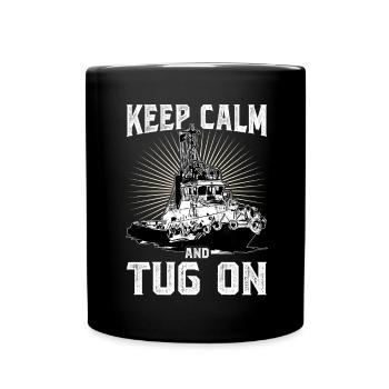 Schlepper Schleppboot Tug Life - Mug uni - noir - Devant