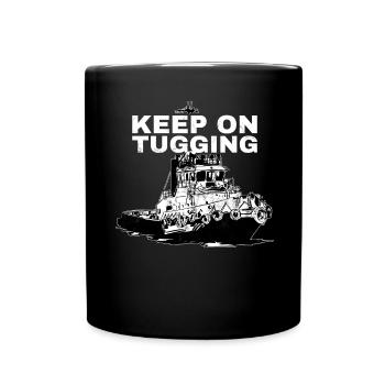 Schlepper Schleppboot Tug Life - Full Colour Mug - black - Front