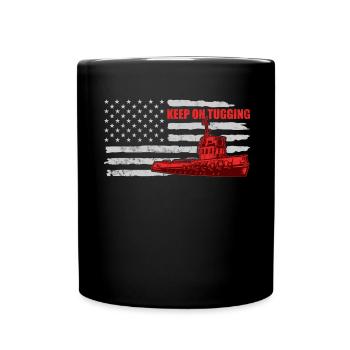 Schlepper Schleppboot Tug Life - Full Colour Mug - black - Front