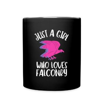 Falconer Falconry Ornithology Falcon Trainer - Tasse einfarbig - Schwarz - Vorne
