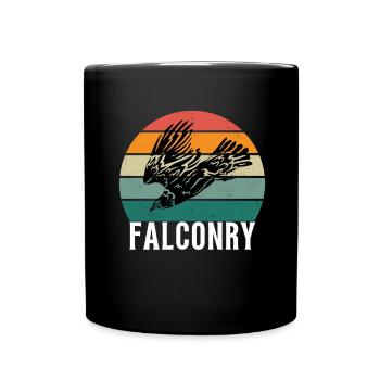 Falconer Falconry Ornithology Falcon Trainer - Tasse einfarbig - Schwarz - Vorne