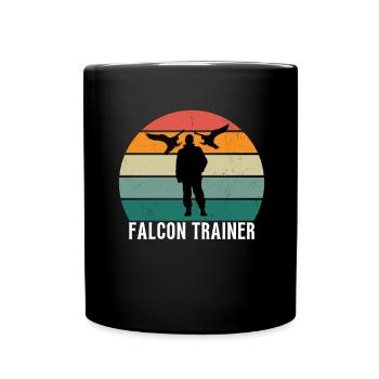Falconer Falconry Ornithology Falcon Trainer - Tasse einfarbig - Schwarz - Vorne