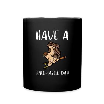Falconer Falconry Ornithology Falcon Trainer - Tasse einfarbig - Schwarz - Vorne
