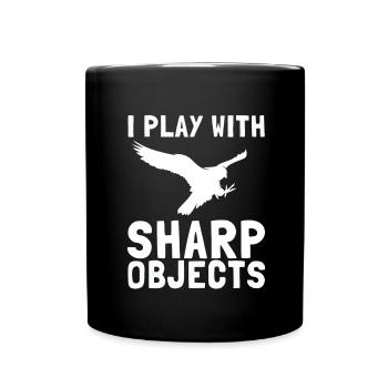 Falconer Falconry Ornithology Falcon Trainer - Tasse einfarbig - Schwarz - Vorne