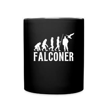 Falconer Falconry Ornithology Falcon Trainer - Tasse einfarbig - Schwarz - Vorne