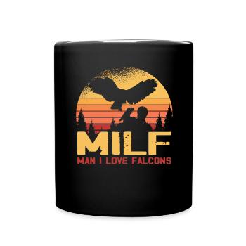 Fauconnerie Falkner Peregrine Falcon Vintage - Mug uni - noir - Devant