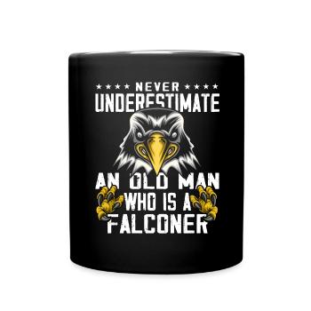 Fauconnerie Falkner Peregrine Falcon Vintage - Mug uni - noir - Devant