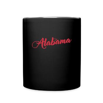 Alabama USA Amerika Bundesstaat - Tasse einfarbig - Schwarz - Vorne