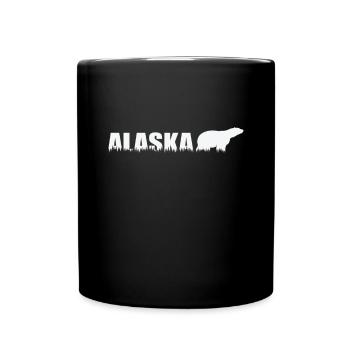 Alaska Bear USA America State - Full Colour Mug - black - Front