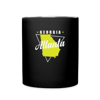 Georgia Atlanta USA Amerika Bundesstaat - Tasse einfarbig - Schwarz - Vorne