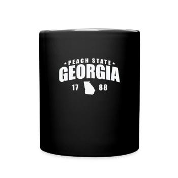 Georgia Peach State1788 États-Unis Amérique - Mug uni - noir - Devant