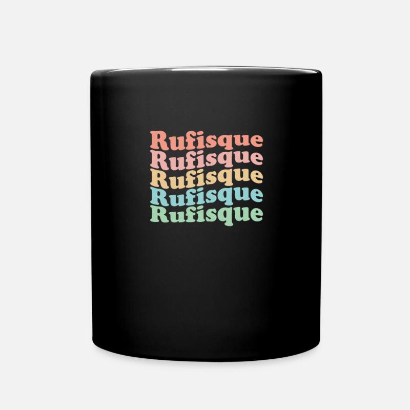 Vintage années 70 Hippie Senegal Town - Retro Rufisque - Mug uni - noir