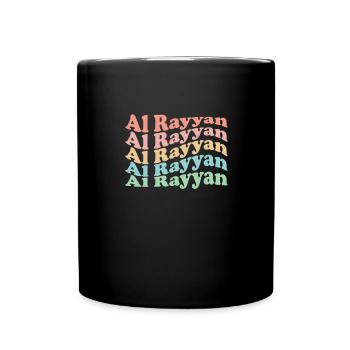 Vintage 70s Hippie Qatar City - Rétro Al Rayyan - Mug uni - noir - Devant