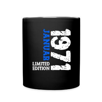 1971 janvier édition limitée déco tenue d’anniversaire - Mug uni - noir - Devant