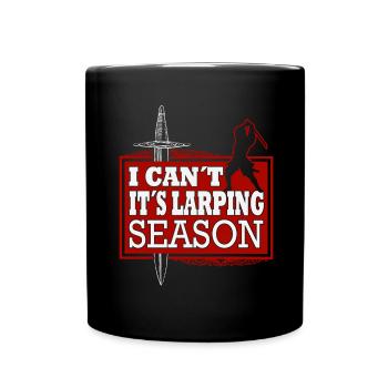 Funny Larp Sword Fighting Role-playing Game - Full Colour Mug - black - Front