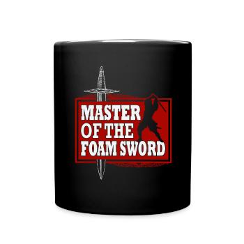 Lustiges Larp Schwertkampf Rollenspiel - Tasse einfarbig - Schwarz - Vorne