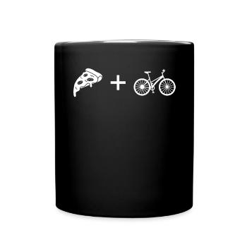 Pizza - Cycling - - Full Colour Mug - black - Front