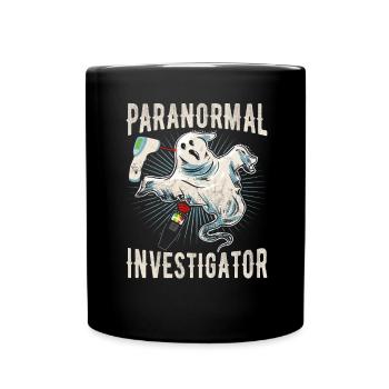 Geisterjagd Paranormal Investigator - Tasse einfarbig - Schwarz - Vorne