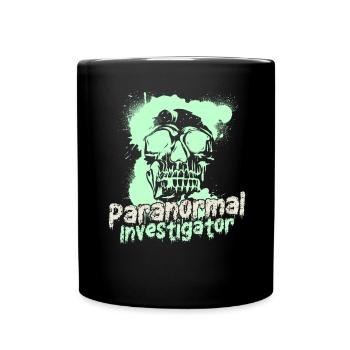 Geisterjagd Paranormal Investigator - Tasse einfarbig - Schwarz - Vorne