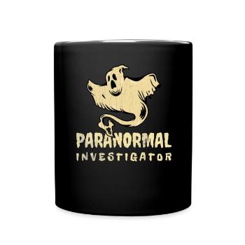 Geisterjagd Paranormal Investigator - Tasse einfarbig - Schwarz - Vorne