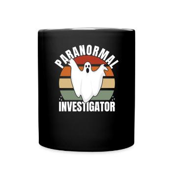Geisterjagd Paranormal Investigator - Tasse einfarbig - Schwarz - Vorne