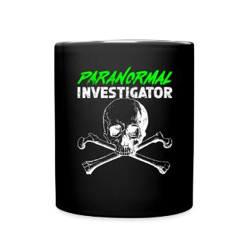 Geisterjagd Paranormal Investigator - Tasse einfarbig - Schwarz - Vorne