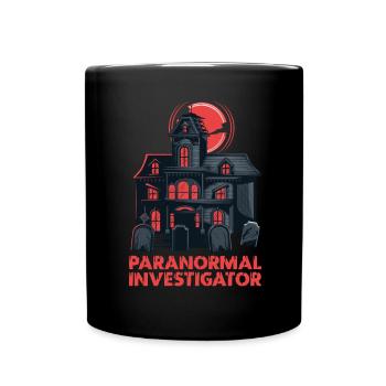 Geisterjagd Paranormal Investigator - Tasse einfarbig - Schwarz - Vorne