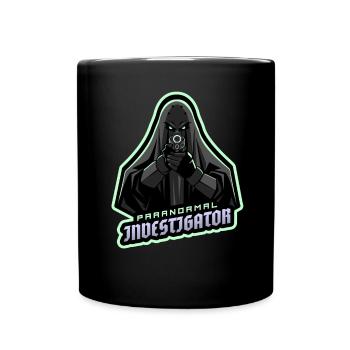 Geisterjagd Paranormal Investigator - Tasse einfarbig - Schwarz - Vorne