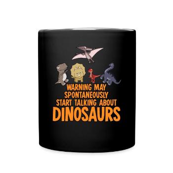 Dinosaurier Dino Dinos Dinosaure - Mug uni - noir - Devant