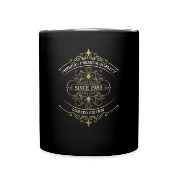 Born 1983 40th birthday Gift man/ woman - Full Colour Mug - black - Front