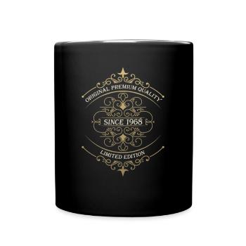 Born 1968 55th birthday Gift man/ woman - Full Colour Mug - black - Front