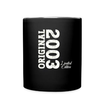 Né 2003 20e anniversaire cadeau homme / femme - Mug uni - noir - Devant