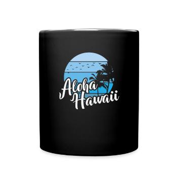 Hawaii Aloha USA America - Full Colour Mug - black - Front