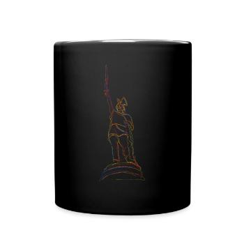 Hermannsdenkmal Detmold Teuteburger Wald - Tasse einfarbig - Schwarz - Vorne