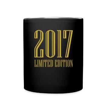 2017 Édition Limitée Anniversaire Cadeau Décoration - Mug uni - noir - Devant