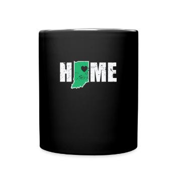 Indiana Accueil États-Unis Amérique État - Mug uni - noir - Devant
