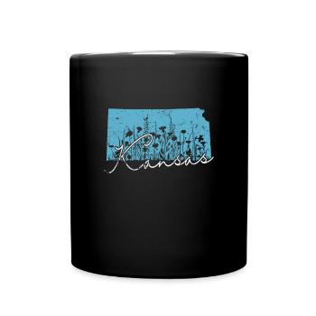 Kansas États-Unis Amérique État - Mug uni - noir - Devant