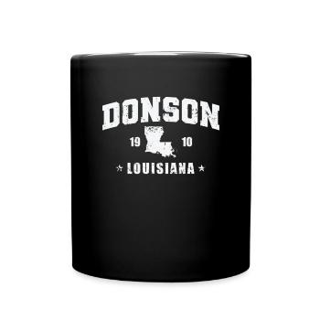 Louisiana Donson 1910 USA Amerika - Tasse einfarbig - Schwarz - Vorne