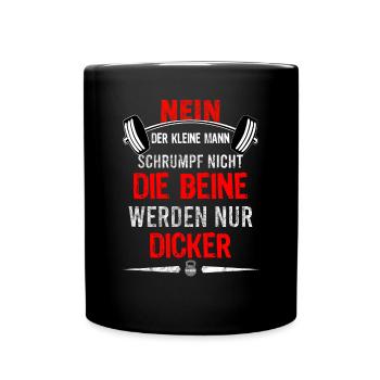 Bodybuilding Vorurteil Gym T-shirt Lustig - Tasse einfarbig - Schwarz - Vorne