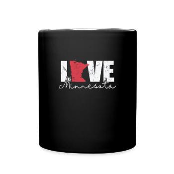 Minnesota Love USA Amerika Bundesstaat - Tasse einfarbig - Schwarz - Vorne